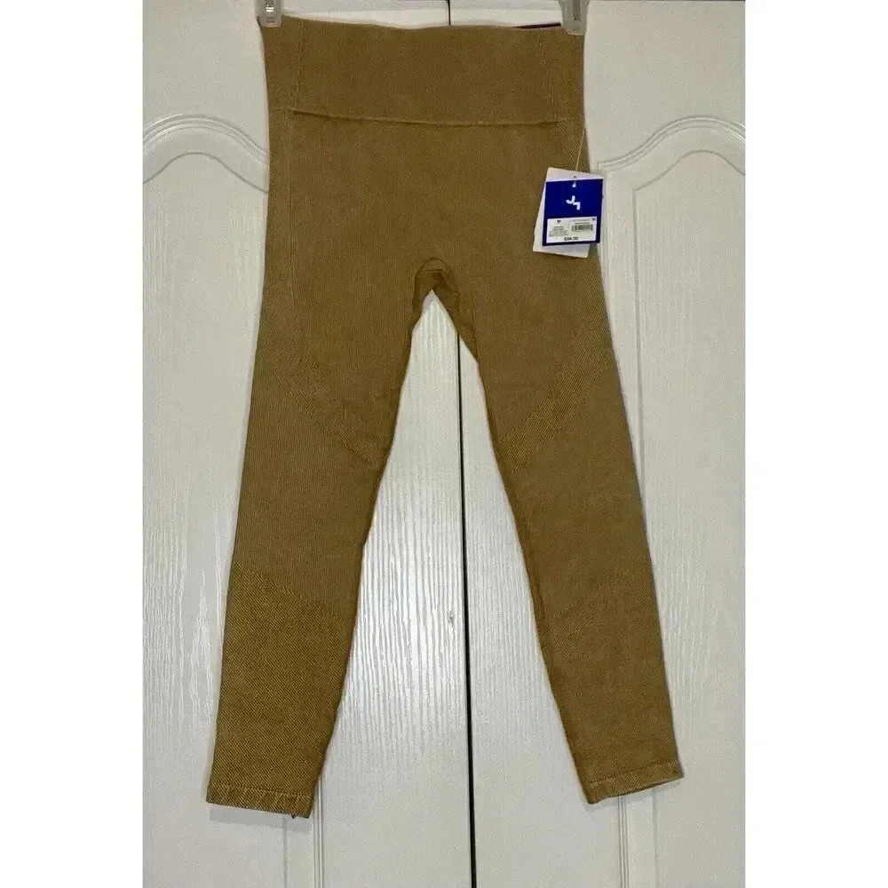 JoyLab High-Rise Legging Brown Textured Women's Medium 7/8 Length